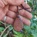 Unique Bohemian Handcrafted Brown Vegetal Leather Necklace with Red Agate Stone-Unique Lifestyle Gift Unisex Fashion Jewelry