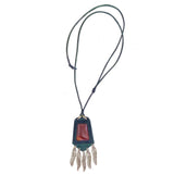 Bohemian Handcrafted Genuine Vegetal Leather Necklace with Red Agate Stone-Unique Lifestyle Gift Unisex Fashion Jewelry