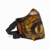 Hand Painted Vegetan Leather Bikers Mask Biker Mask The Ottoman Collection  (1912376557622)