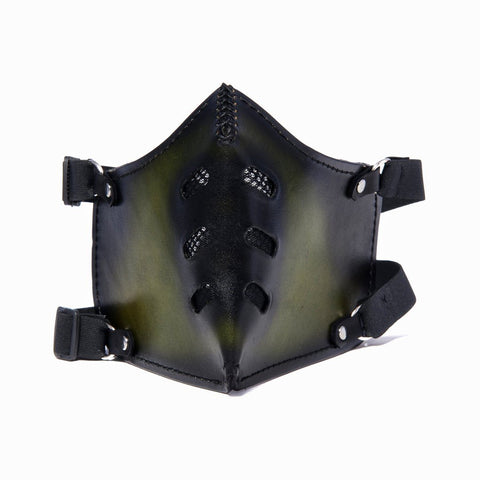 Hand Painted Vegetan Leather Bikers Mask Biker Mask The Ottoman Collection  (1912376328246)