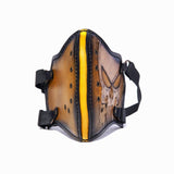 Hand Painted Vegetan Leather Bikers Mask Biker Mask The Ottoman Collection  (1912376131638)