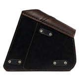 Handcrafted Vegetan Leather Motorcycle Side Bags motorcycle side bags Balance Headwear  (1914561331254)