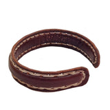 Boho Handcrafted Genuine Vegetal Leather Brown Bracelet Cuff-Adjustable Unisex Gift Leather Fashion Jewelry Cuff