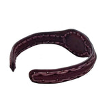 Handcrafted Genuine Leather Bracelet with Purple Cat Eye Stone-Gift Unisex Fashion leather Bracelet Cuff