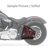 Unique Handcrafted Maroon Leather Motorcycle Left Side Saddlebag -Softail and Universal-Harley Davidson Swingarm Bag