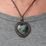 Bohemian Unique Handcrafted Genuine Vegetal Leather Necklace with Black Agate Stone-Lifestyle Unique Gift Unisex Fashion Leather Jewelry