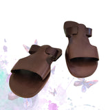 Handcrafted Strappy Vegetal Leather Women Sandalet -Life Style Shoes-Gift Fashion Footwear-Strappy Sandal
