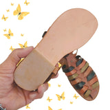 Handcrafted Strappy Vegetal Leather Women Sandalet -Life Style Shoes-Gift Fashion Footwear-Strappy Sandal