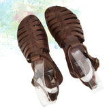 Handcrafted Strappy Vegetal Leather Women Sandalet -Life Style Shoes-Gift Fashion Footwear-Strappy Sandal