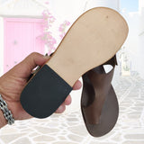 Handcrafted Strappy Vegetal Leather Women Sandalet -Life Style Shoes-Gift Fashion Footwear-Strappy Sandal