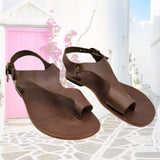 Handcrafted Strappy Vegetal Leather Women Sandalet -Life Style Shoes-Gift Fashion Footwear-Strappy Sandal