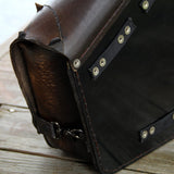 Handcrafted Leather Motorcycle Solo Saddle Bag motorcycle side bags Balance Headwear  (1927928315958)