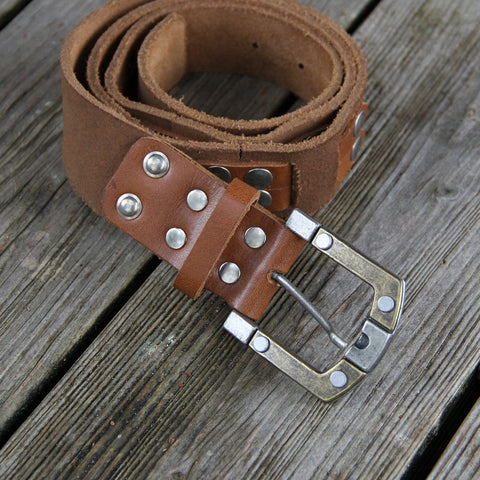 Handmade Leather 38 inch Belt Leather Belt Biz Levanten  (1929900032054)