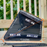 Handcrafted Vegetal Leather Black Motorcycle Right Side Skull Saddle Bag-Harley Davidson Sportster-Universal Motorcycle Swingarm Bag