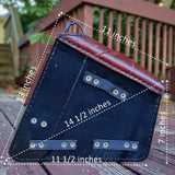 Handcrafted Vegetal Maroon Leather Embossed Skull Motorcycle Right Side Saddlebag-Harley Davidson Sportster-Universal Swingarm Bag