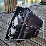 Handcrafted Vegetan Leather Motorcycle Side Bags (4050574868534)