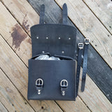 Handcrafted Vegetan Leather Motorcycle Multifanction Bags (4443385069622)