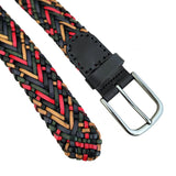 Quality 1.3 inches Width Colorful Hand Braided  Genuine Vegetal Leather Sport Belt for Everyday Use-Gift Ideas