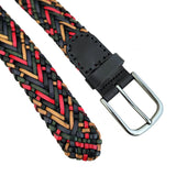 Quality 1.3 inches Width Colorful Hand Braided  Genuine Vegetal Leather Sport Belt for Everyday Use-Gift Ideas