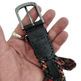 Quality 1.3 inches Width Colorful Hand Braided  Genuine Vegetal Leather Sport Belt for Everyday Use-Gift Ideas