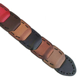 Quality 1.6 inches Width Colorful Genuine Vegetal Leather Rib Style Sport Belt for Everyday Use-Gift Ideas