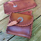 Handcrafted Vegetal Leather Tank Pad & Side Bag Set for Harley Davidson Softail-Gift Motorcycle Accessories