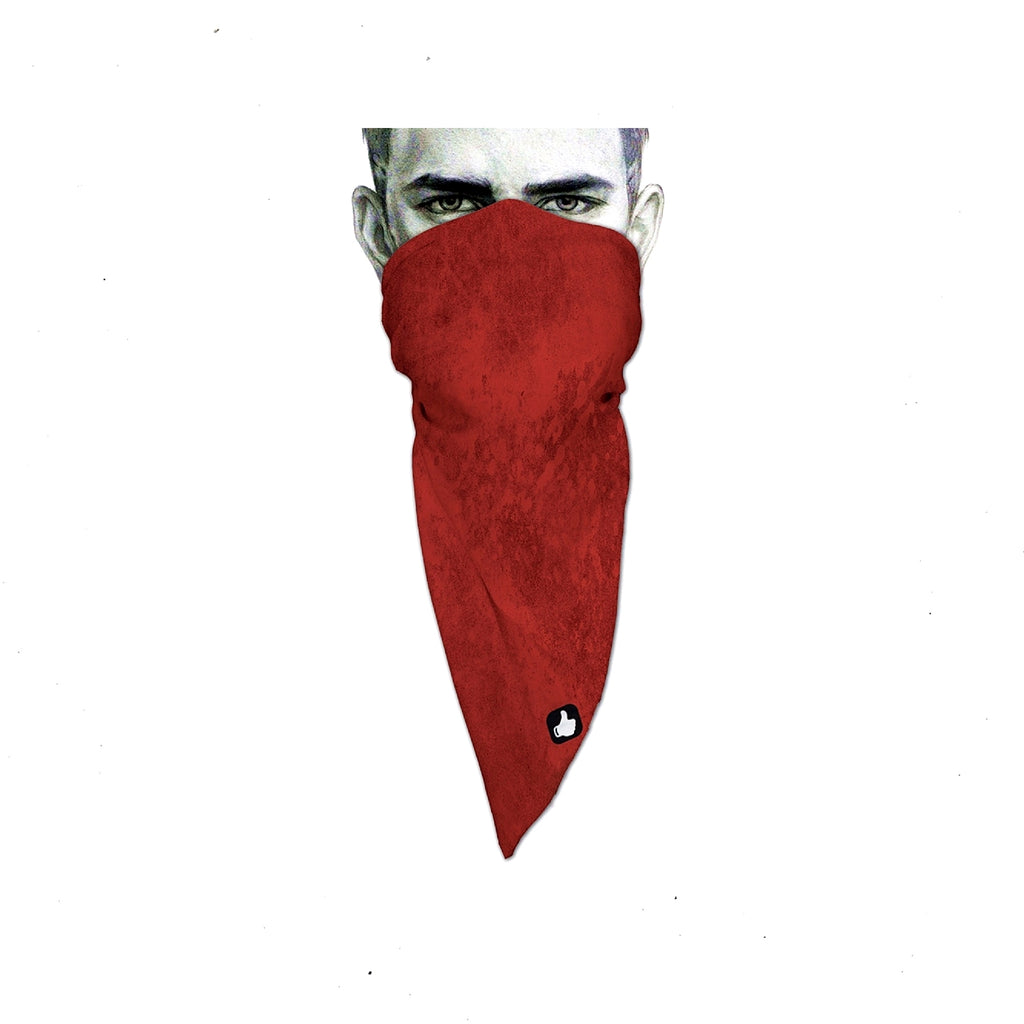 Red Gaiter Mask Unique Neck Gaiter - Triangle Face Mask - Abstract Red - Red Face Mask ...