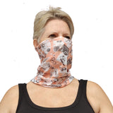 Neck Gaiter-Face Mask-Head Scarves-Headband-Aestival Pink and White Color Bandana-Quality Gift Headwear Face Shield