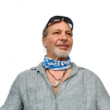Neck Gaiter-Face Mask-Head Scarves-Headband-Barracuda-Blue Color Bandana-Quality Gift Fishermen Headwear Face Shield