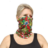 Neck Gaiter-Face Mask-Head Scarves-Headband-Comets -Colorful Bandana Face Shield-Hair Scarf-Gift Headwear