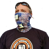 Neck Gaiter-Face Mask-Head Scarves-Headband-Croxrail-Blue Bandana-Hair Scarf-Gift Face Shield-Headwear