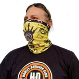 Neck Gaiter-Face Mask-Head Scarves-Headband-Egyptian Design-Yellow Bandana-Quality Gift Headwear-Face Shield