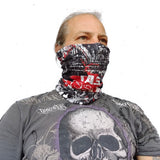 Neck Gaiter-Face Mask-Head Scarves-Headband-ESR-Red Bandana-Quality Gift Face Shield-Hair Scarf