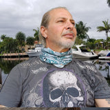 Neck Gaiter-Face Mask-Head Scarves-Headband-Flock Fish Design Green Bandana-Quality Gift Headwear-Face Shield