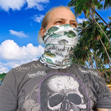 Neck Gaiter-Face Mask-Head Scarves-Headband-Florida Fishes White Color Bandana-Quality Gift Headwear Face Shield