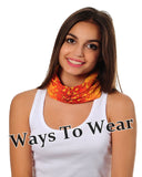 Neck Gaiter-Face Mask-Coolmax Bandana-Sunshine-Colorful Bandana-Sports Wear-Quality Gift Active Purpose Headwear Face Shield