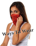 Neck Gaiter-Face Mask-Head Scarves-Headband-The Storm-Blue Color Bandana-Quality Gift Headwear Face Shield