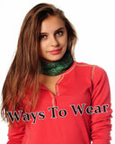 Neck Gaiter-Face Mask-Head Scarves-Headband-Hawai Floral-Floral Design Turquoise Color Bandana-Quality Gift Headwear Face Shield