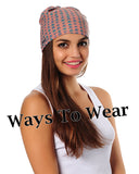 Neck Gaiter-Face Mask-Head Scarves-Headband-Moggy Cat Design-Blue Color Bandana-Quality Gift Headwear Face Shield