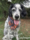 Unique Neck Gaiter - Triangle Face Mask - Flames Face Mask - Protective Face Cover - Biker Bandana - Gift Design Scarf