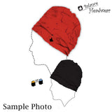 Zip Red Beanie High Quality 100% Microfiber Perfect Fit One Size for all