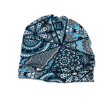 Tria Blue Beanie High Quality 100% Microfiber Perfect Fit One Size for all