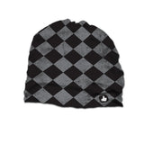 Checker Black Beanie High Quality 100% Microfiber Perfect Fit One Size for all