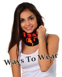 Neck Gaiter-Face Mask-Head Scarves-Headband-Ciclista-Black Bandana-Hair Scarf-Cycling Face Shield-Headwear-Sun Shield