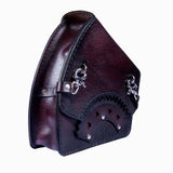 Handcrafted Vegetan Leather Motorcycle Solo Side Bag