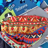 Kids Neck Gaiter - Face Mask - Folk Kids Bandana - Red Bandana - Neck Gaiter - Mask For Kids