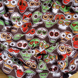 Neck Gaiter-Face Mask-Head Scarves-Headband-Muertos-Skull Design Red and Green Color Bandana-Quality Gift Headwear Face Shield