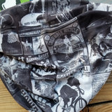 Neck Gaiter-Face Mask-Head Scarves-Headband-Velo-Gray and Black Color Bandana-Quality Gift Headwear Face Shield