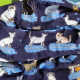 Neck Gaiter-Face Mask-Head Scarves-Headband-Moggy Cat Design-Blue Color Bandana-Quality Gift Headwear Face Shield