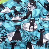 Neck Gaiter-Face Mask-Head Scarves-Headband-Felix-Blue Color Cat Design Bandana-Quality Gift Headwear-Face Shield